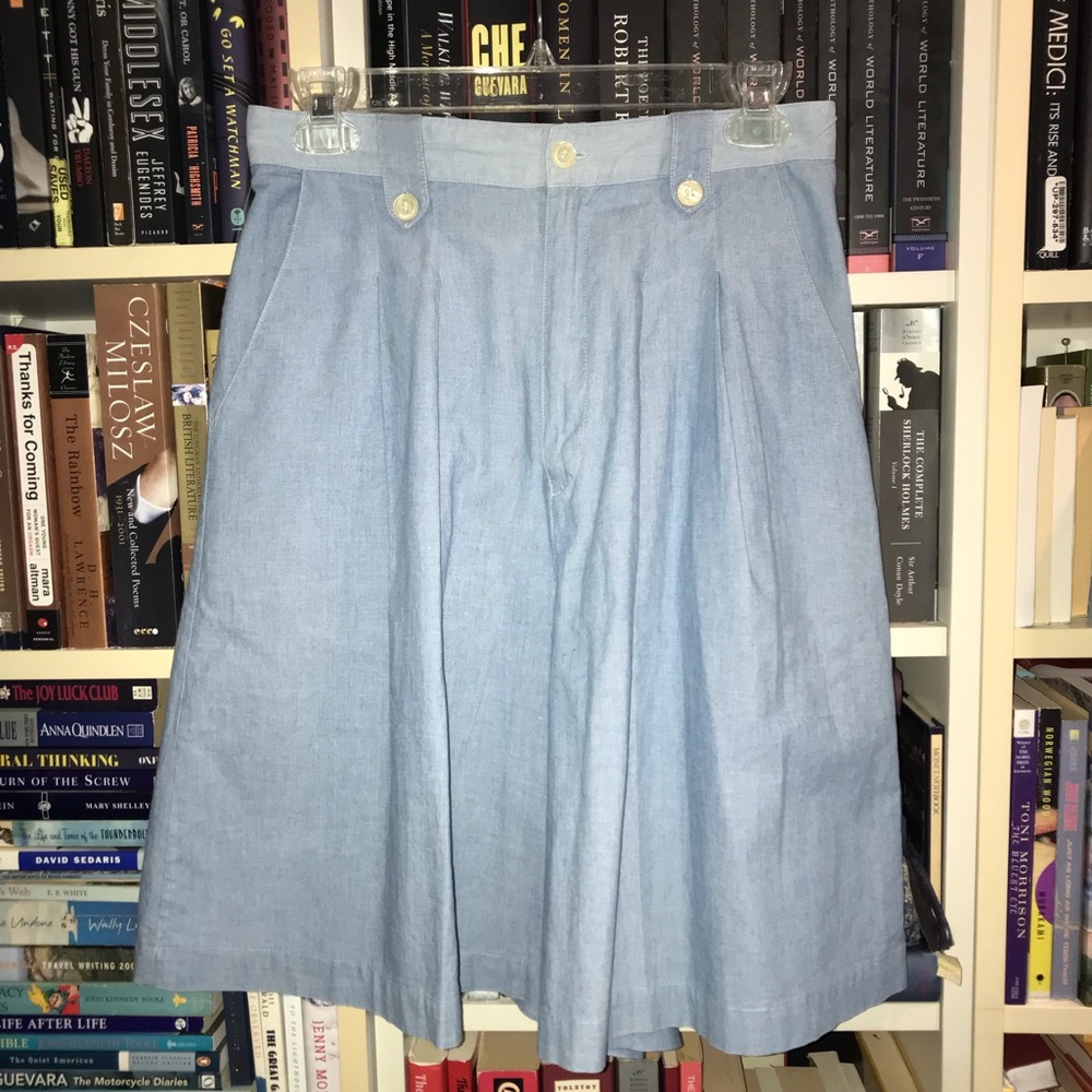 Vintage Gap Chambray Wide Leg Shorts